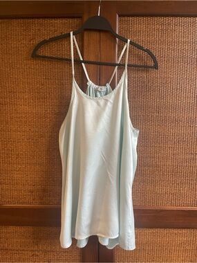 Women's Satin Camisole in Light Mint - Double Strap Cami